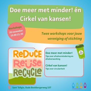 cirkel en meer met minder